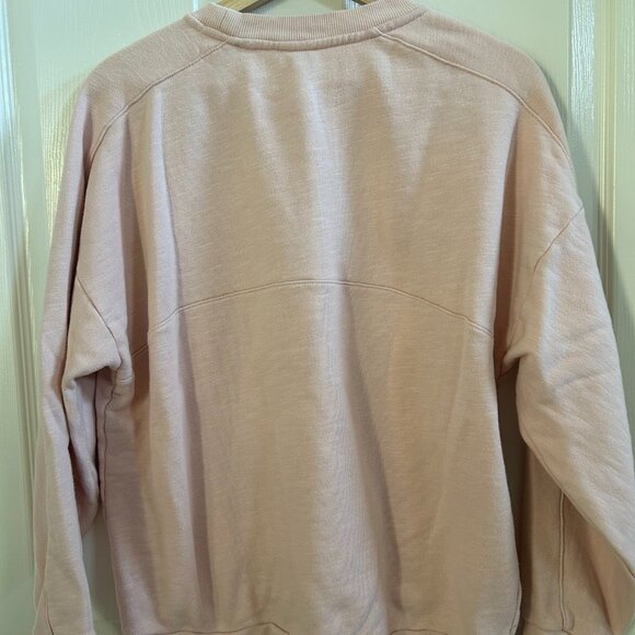 Sweaty Betty Essentials Sweatshirt SZS Womens Pink Crew Neck Cotton Athletic - Picture 4 of 7